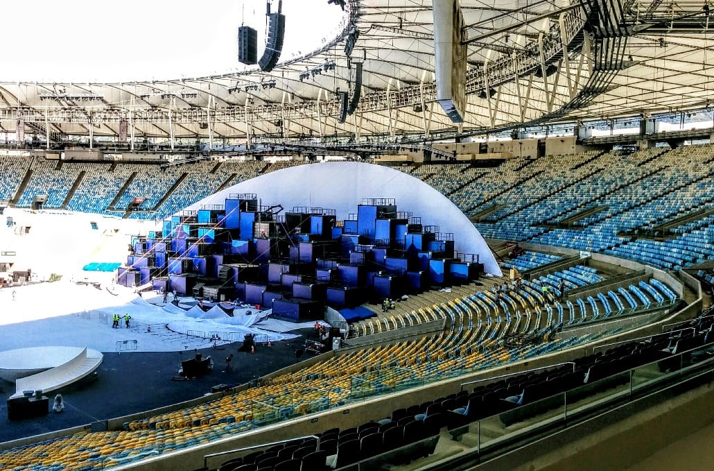 Rio olympics - Cyclorama installation 2