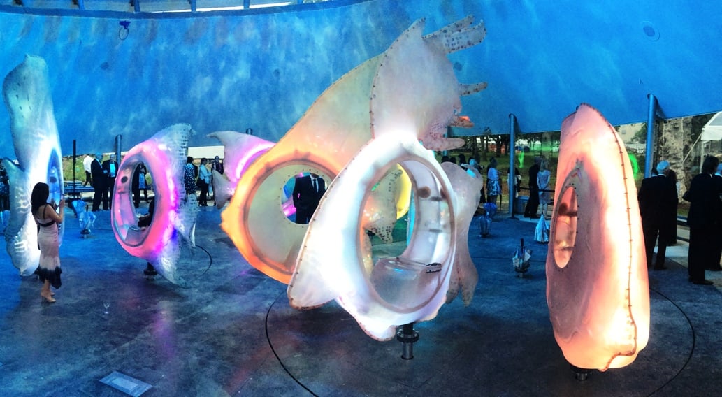 Fishes & Turntable – Seaglass Carousel – Battery Park, NY