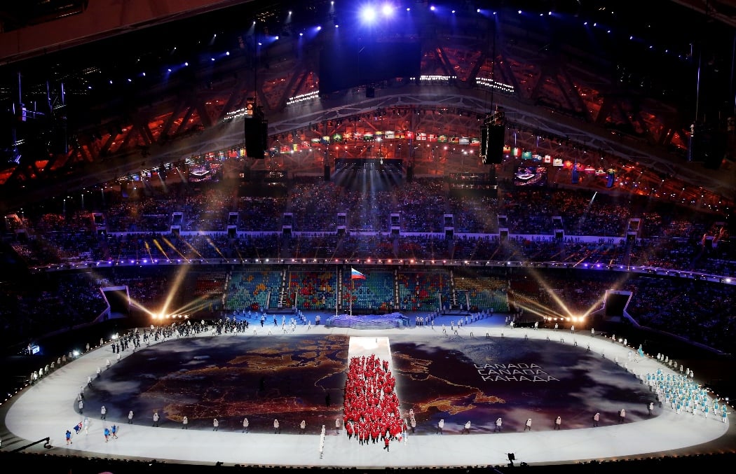 Stage view during opening ceremony